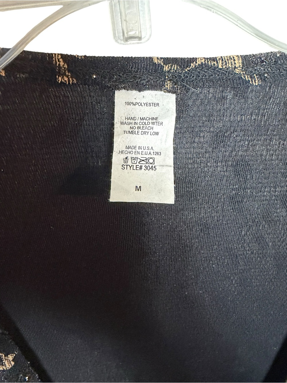 Leopard Print Shimmer Tie-Front Cardigan Top Black Tan Glam - Picture 6 of 6